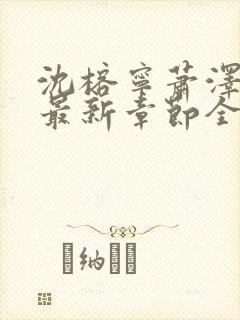 沈榕宁萧泽小说最新章节全文阅读