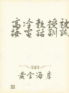 高冷教授被罚边接电话训诫全文免费