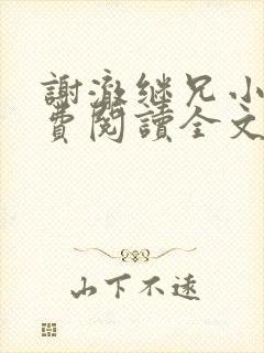 谢澈继兄小说免费阅读全文无弹窗