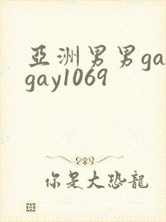 亚洲男男gaygay1069