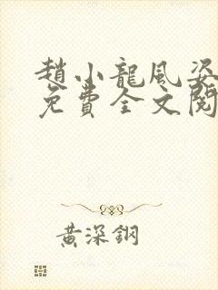 赵小龙风姿犹存免费全文阅读笔趣阁