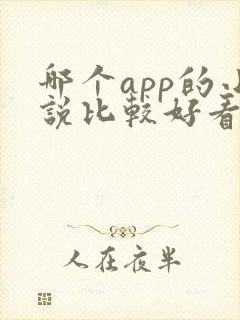 哪个app的小说比较好看