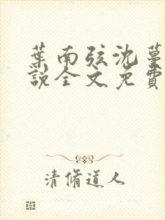 叶南弦沈蔓歌小说全文免费阅读