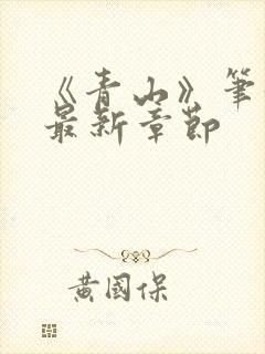 《青山》笔趣阁最新章节封面