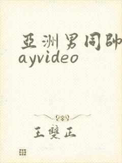 亚洲男同帅哥gayvideo