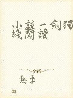 小说一剑独尊在线阅读