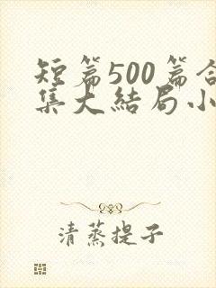 短篇500篇合集大结局小说封面