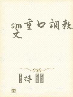sm重口调教h文封面