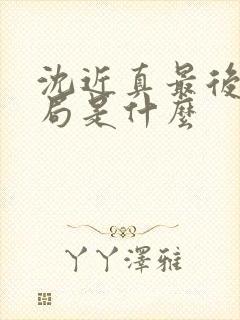 沈近真最后的结局是什么封面