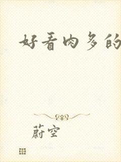 好看肉多的小说封面