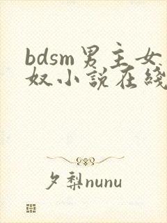 bdsm男主女奴小说在线阅读
