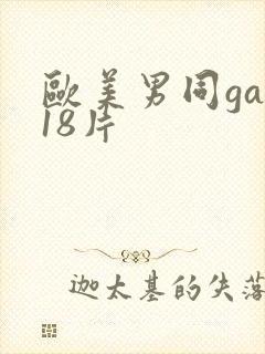 欧美男同gay18片封面