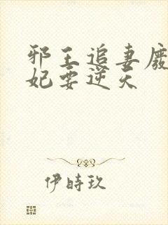 邪王追妻废材狂妃要逆天