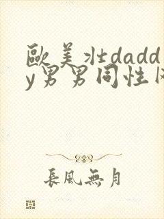 欧美壮daddy男男同性网