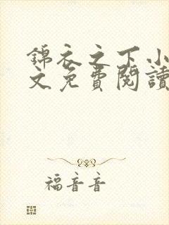 锦衣之下小说全文免费阅读无弹窗