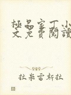 极品家丁小说全文免费阅读笔趣阁