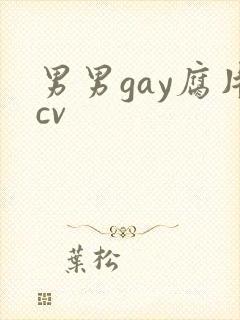 男男gay腐片cv