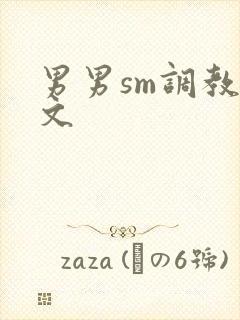 男男sm调教污文