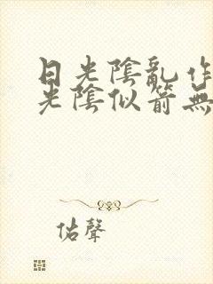 日光阴乱作一团光阴似箭无弹窗笔趣封面