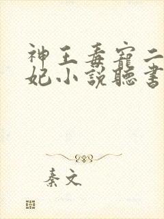 神王毒宠二嫁王妃小说听书封面