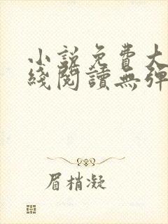 小说免费大全在线阅读无弹窗