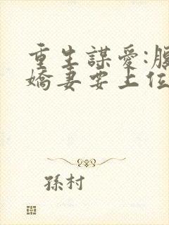 重生谋爱:腹黑娇妻要上位小说封面