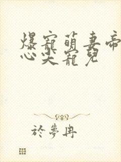 爆宠萌妻帝少的心尖宠儿