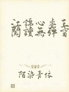 江锦心睿王免费阅读无弹窗