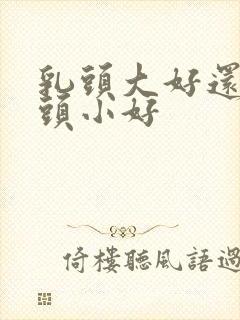 乳头大好还是乳头小好