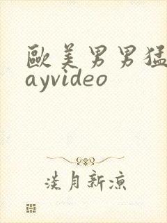 欧美男男猛男gayvideo