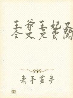 王爷王妃又跑了全文免费阅读封面