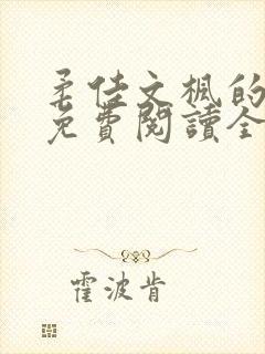 柔佳文枫的小说免费阅读全文