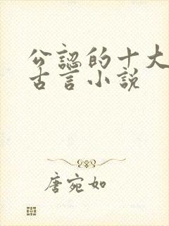 公认的十大虐心古言小说封面