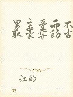 男主爱而不得强取豪夺的古言小说封面