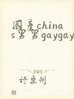 国产chinas男男gaygay