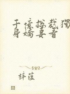 千亿总裁独宠替身娇妻看