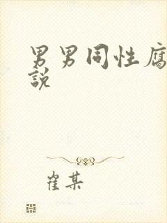 男男同性腐文小说