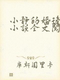 小静的婚后生活小说全文阅读