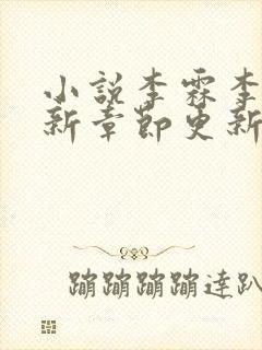 小说李霖李澜最新章节更新情况