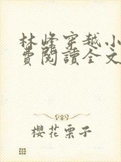 林峰穿越小说免费阅读全文最新章节