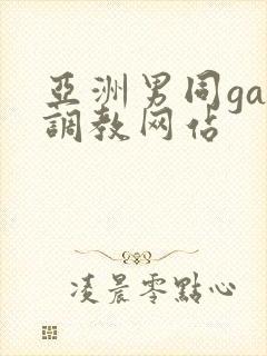 亚洲男同gay调教网站封面