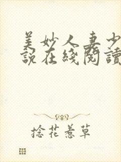 美妙人妻少妇小说在线阅读