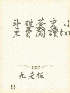 斗破苍穹 小说免费阅读txt封面