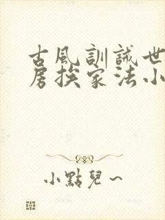 古风训诫世子书房挨家法小说