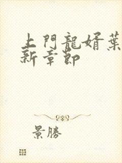 上门龙婿叶晨最新章节