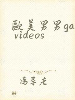 欧美男男gay videos