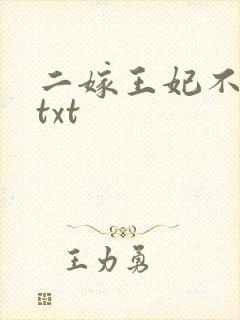 二嫁王妃不好惹txt