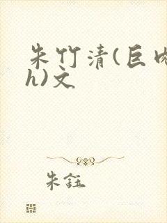 朱竹清(巨肉高h)文