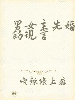 男女主先婚后爱的现言
