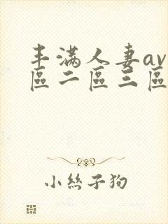 丰满人妻av一区二区三区